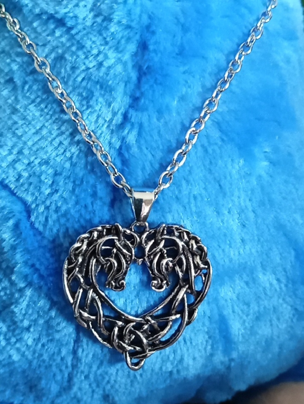 Silver Horse Necklace